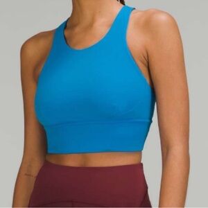 LIKE NEW! Lululemon Wunder Train Longline Bra Size:4 Poolside